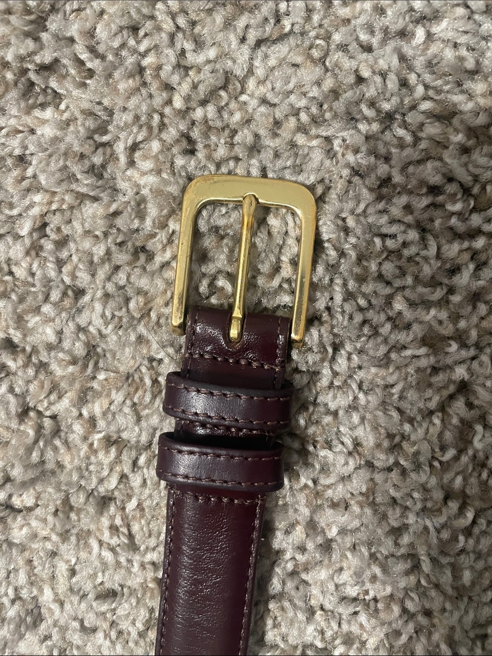 Vintage Coach chocolate brown Leather Belt 30 inch waist - Picture 3 of 7